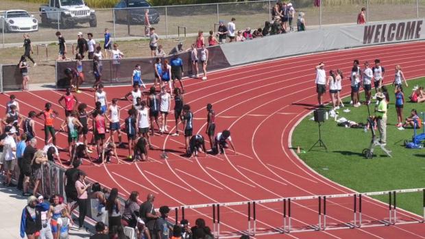 Boys 110 Hurdles Heat 2
