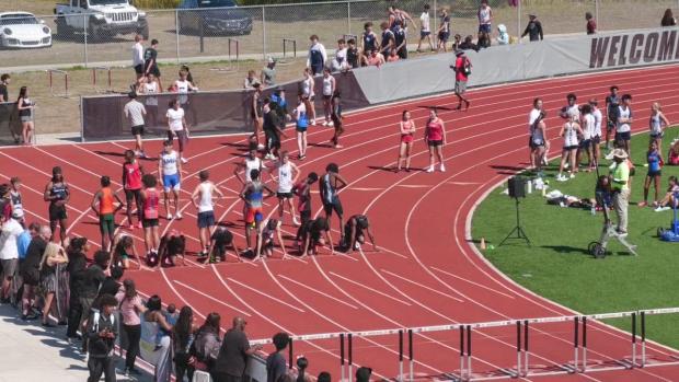 Boys 110 Hurdles Heat 3