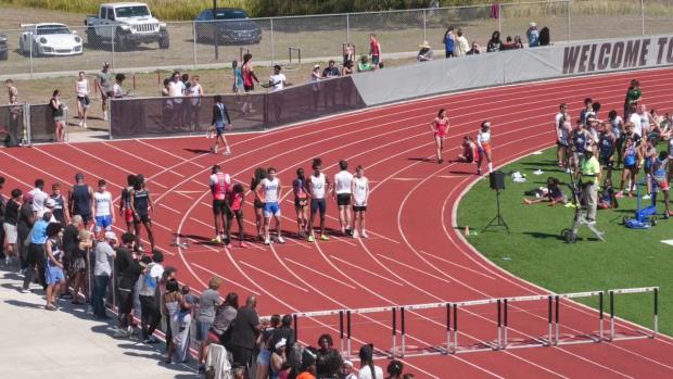 Boys 110 Hurdles Heat 5