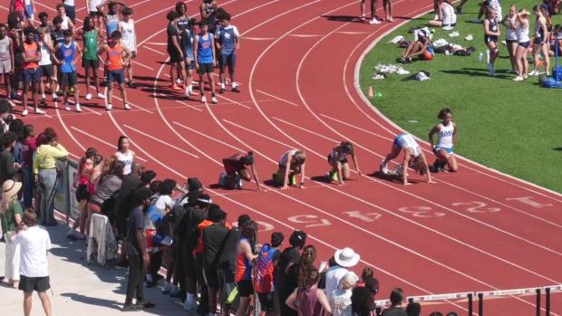 Girls 100 Hurdles Heat 6