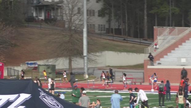 Girls 300 Hurdles Finals Section 4