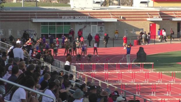Girls 100 Hurdles Finals Section 1
