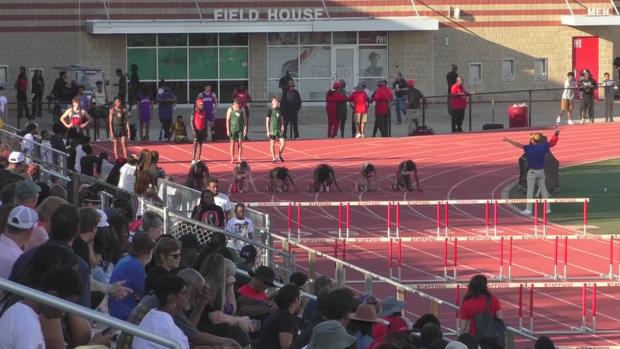 Girls 100 Hurdles Finals Section 3