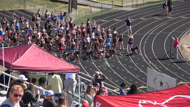 Girls 100 Finals Section 1