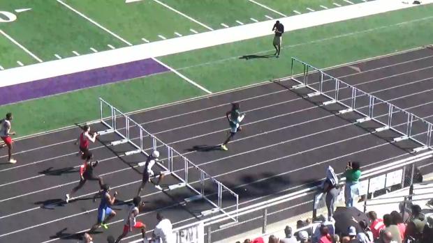 Boys 110 Hurdles Heat 1