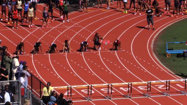 Varsity Girls 100 Hurdles Finals Section 2