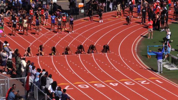 Varsity Girls 100 Finals Section 1