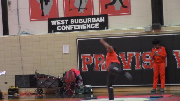 Varsity shot put, Dakota Edwards attempt 5