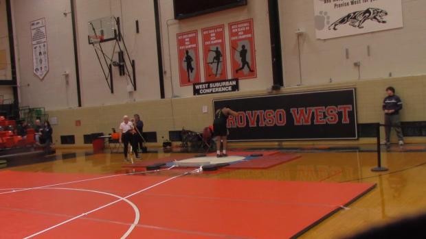 Varsity shot put, Daniel Howard attempt 6