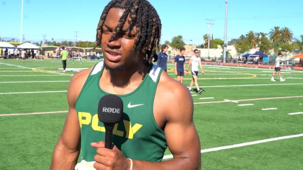 Malachi Dawson After Winning 200m at Trackrabbit