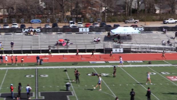 Varsity Girls 300 Hurdles Finals Section 2