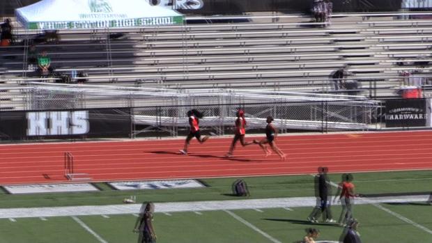 Varsity Girls 300 Hurdles Finals Section 3