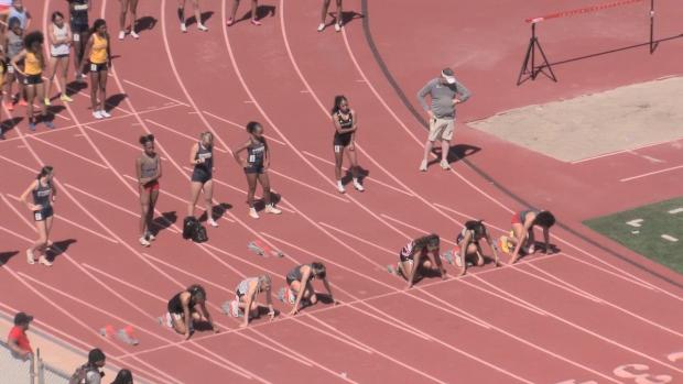 JV Girls 100 Hurdles Finals Section 3