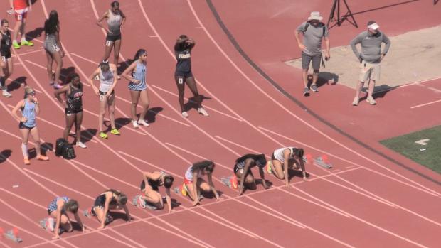 Girls 100 Hurdles Finals Section 2