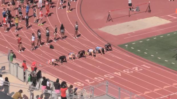 Girls 100 Hurdles Finals Section 3