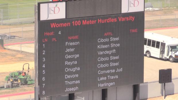 Girls 100 Hurdles Finals Section 4
