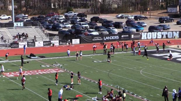 Varsity Girls 300 Hurdles Finals Section 1