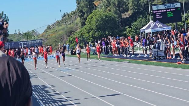 Girls Varsity 100m Heat 8