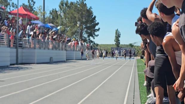 Boys Varsity 100m Heat 11 (Servite: 1, 2, 3, 4) 