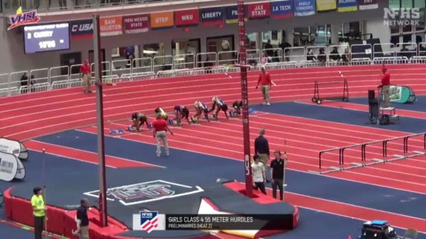 Girls 55 Hurdles Prelims Heat 2