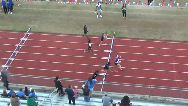 Girls 100 Hurdles Heat 3