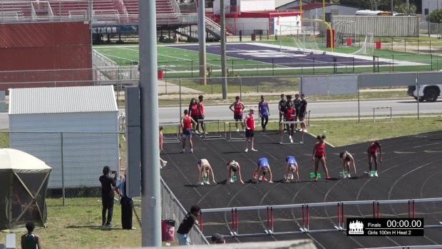 Girls 100 Hurdles Finals Section 2