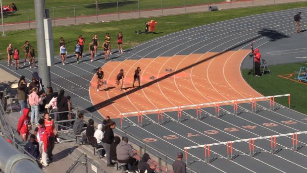 Varsity Girls 100 Hurdles Finals Section 1