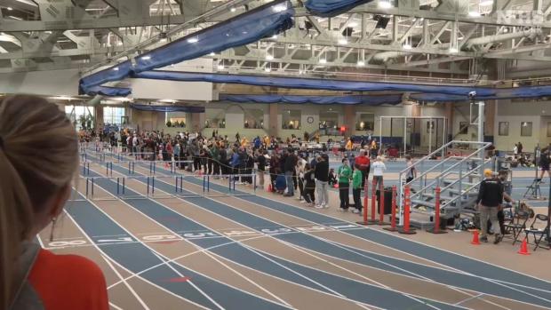 4A Girls 55 Hurdles Prelims Heat 1