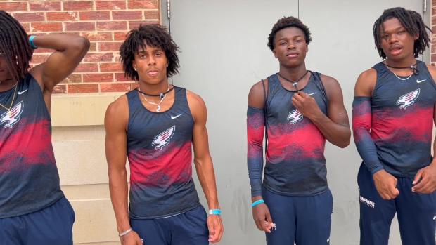 Katy Tompkins Boys 4x100 Champs