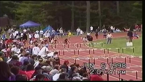 Boys 110 Hurdles Finals Section 1 - 1998 Maine Class A State Cha