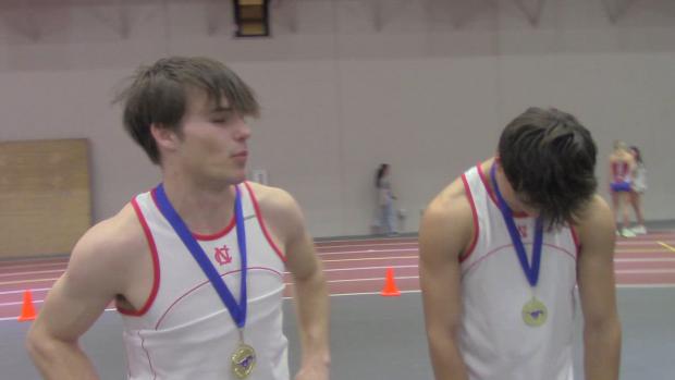 Naperville Central Boys 4x2 quartet sets school rec in win