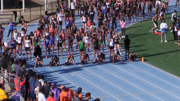 Girls 100 Finals Section 1