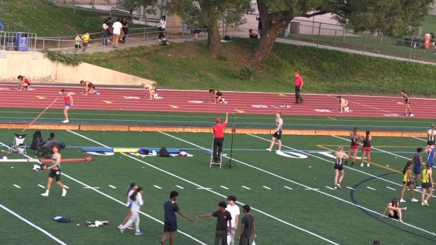 Varsity Girls 300 Hurdles Finals Section 2