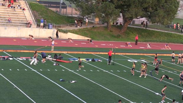 Varsity Girls 300 Hurdles Finals Section 3