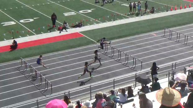 Girls 100 Hurdles Heat 3