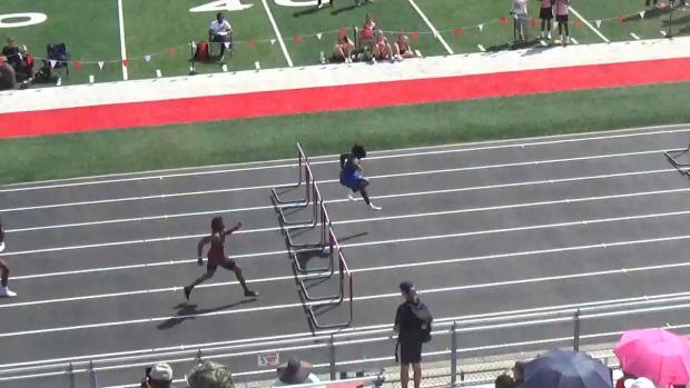 Boys 110 Hurdles Heat 3