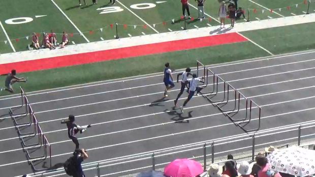Boys 110 Hurdles Heat 4