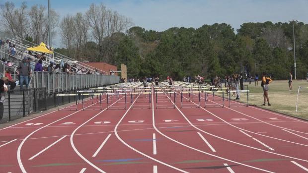 Girls 100 Hurdles Finals Section 2