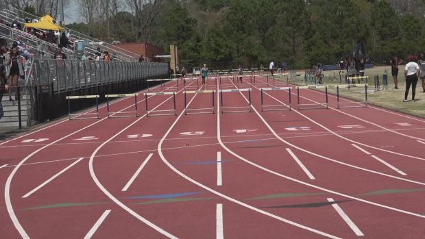 Girls 300 Hurdles Finals Section 2