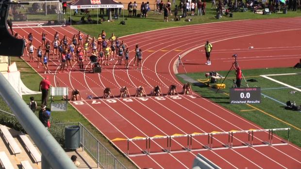 F/S Girls 100 Hurdles Finals Section 4