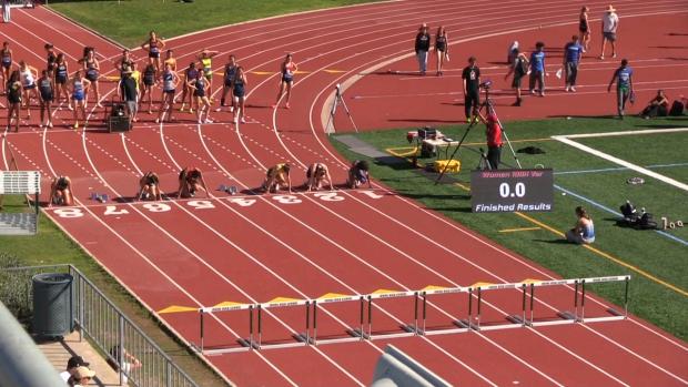Varsity Girls 100 Hurdles Finals Section 2