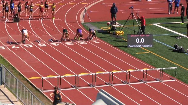 Varsity Girls 100 Hurdles Finals Section 4