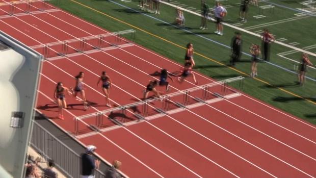 Varsity Girls 100 Hurdles Finals Section 6