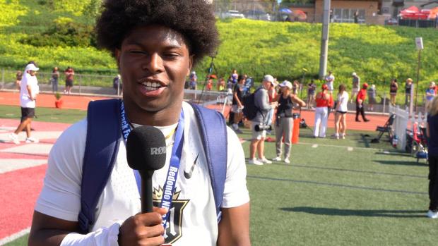 Benjamin Harris After Running U.S. #3 in the 100m- 10.27