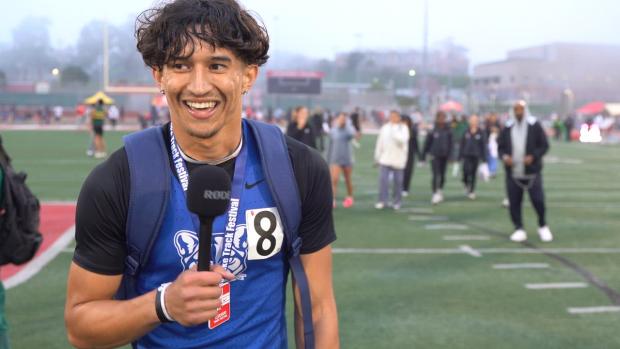 Kai Johnston After Running 38 Seconds in 2nd 300mH Race