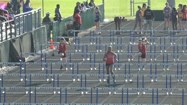 Girls 100 Hurdles Finals Section 1
