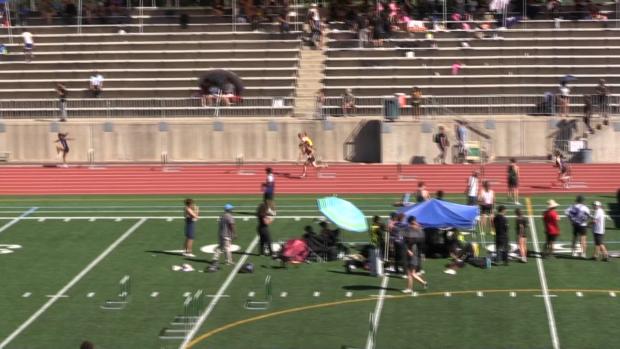 Varsity Girls 300 Hurdles Finals Section 1