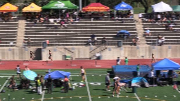 Varsity Girls 300 Hurdles Finals Section 4