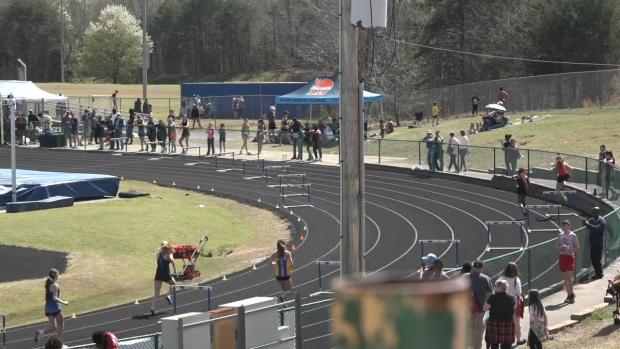 Girls 400 Hurdles Finals Section 2