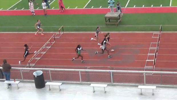 Girls 100 Hurdles Heat 3